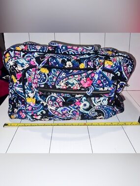 Vera Bradley Paisley Disney Quilted Duffle-Mickey and Magic Castle